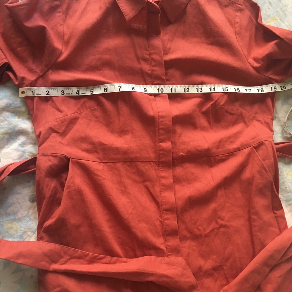 NWT Boden Freya Rust Linen Shirt Dress 6P - Picture 8 of 15